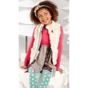 MATILDA JANE Snow Queen Reversible Faux Fur Vest